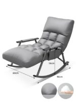 ⁦كرسي هزاز مريح قابل للتعديل وسادة ناعمة تصميم عصري متعدد الاستخدامات⁩ - الصورة ⁦4⁩