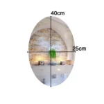 ⁦مرآة جدارية مرنة مضادة للكسر عالية الوضوح – أشكال متعددة بتثبيت لاصق⁩ - الصورة ⁦6⁩