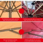 ⁦مظلة خارجية مقاومة للرياح مع قاعدة⁩ - الصورة ⁦6⁩