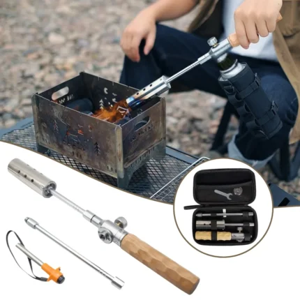 ولاعة غاز لإشعال الفحم والحطب – طول قابل للتعديل حتى 60 سم