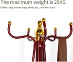 ⁦شماعة معاطف هيكل معدني ثابت بقاعدة⁩ - الصورة ⁦5⁩