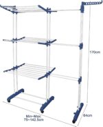 ⁦مجفف ملابس داخلي بثلاث طبقات قابل للتمدد⁩ - الصورة ⁦6⁩