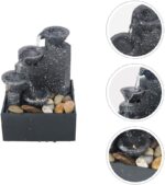 ⁦نافورة مياه اصطناعية ديكورية مع شلال وأضواء⁩ - الصورة ⁦8⁩