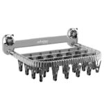 ⁦رف تجفيف الجوارب والملابس الداخلية بكوب شفط – قابل للطي وبدون حفر⁩ - الصورة ⁦3⁩