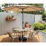 ⁦مظلة خارجية مقاومة للرياح مع قاعدة⁩ - الصورة ⁦8⁩