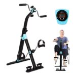 دراجة تمرين منزلي للذراعين والفخذين مع شاشة LCD
