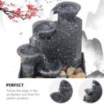 ⁦نافورة مياه اصطناعية ديكورية مع شلال وأضواء⁩ - الصورة ⁦4⁩