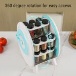 ⁦حامل توابل دوار متعدد الوظائف 360 درجة مع 18 زجاجة⁩ - الصورة ⁦3⁩