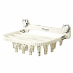 ⁦رف تجفيف الجوارب والملابس الداخلية بكوب شفط – قابل للطي وبدون حفر⁩ - الصورة ⁦2⁩