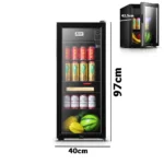 ⁦ثلاجة سومو المكتبية الصغيرة بباب زجاجي متوفرة بأحجام⁩ - الصورة ⁦5⁩