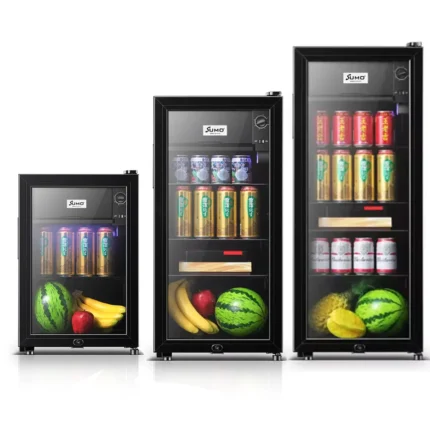 ثلاجة سومو المكتبية الصغيرة بباب زجاجي متوفرة بأحجام