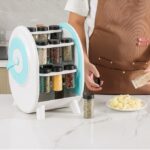 حامل توابل دوار متعدد الوظائف 360 درجة مع 18 زجاجة