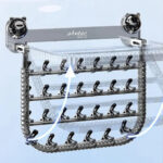 ⁦رف تجفيف الجوارب والملابس الداخلية بكوب شفط – قابل للطي وبدون حفر⁩ - الصورة ⁦4⁩