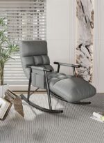 ⁦كرسي هزاز مريح قابل للتعديل وسادة ناعمة تصميم عصري متعدد الاستخدامات⁩ - الصورة ⁦11⁩