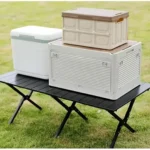 ⁦طاولة تخييم ونزهات معدنية قابلة للطي⁩ - الصورة ⁦4⁩