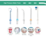 ⁦جهاز تنظيف الأسنان المائي H2ofloss HF-6 لاسلكي قابل لإعادة الشحن⁩ - الصورة ⁦12⁩