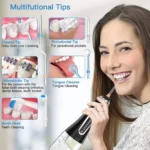 ⁦جهاز تنظيف الأسنان المائي H2ofloss HF-6 لاسلكي قابل لإعادة الشحن⁩ - الصورة ⁦5⁩