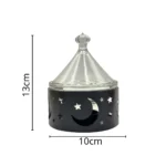 ⁦صحن تقديم زجاجي بقاعدة تسخين معدنية⁩ - الصورة ⁦6⁩