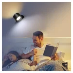 ⁦مصباح جداري LED قابل للشحن مع ريموت – إضاءة مزدوجة 3 ألوان⁩ - الصورة ⁦6⁩