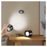 ⁦مصباح جداري LED قابل للشحن مع ريموت – إضاءة مزدوجة 3 ألوان⁩ - الصورة ⁦5⁩