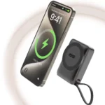 ⁦باور بانك مغناطيسي لاسلكي بسعة 10000mAh شحن سريع 22.5W مع شاشة رقمية من ASPOR A313⁩ - الصورة ⁦4⁩