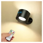 ⁦مصباح جداري LED قابل للشحن مع ريموت – إضاءة مزدوجة 3 ألوان⁩ - الصورة ⁦4⁩