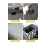 ⁦سلة غسيل 3 في 1، مصنوعة من قماش عالي الجودة، قابلة للطي، مقاومة للغبار⁩ - الصورة ⁦6⁩