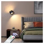 ⁦مصباح جداري LED قابل للشحن مع ريموت – إضاءة مزدوجة 3 ألوان⁩ - الصورة ⁦2⁩
