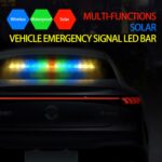 ⁦إشارة أمان طريق قابلة للطي تعمل بالطاقة الشمسية للسيارة – ضوء تحذير LED⁩ - الصورة ⁦4⁩