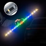 ⁦إشارة أمان طريق قابلة للطي تعمل بالطاقة الشمسية للسيارة – ضوء تحذير LED⁩ - الصورة ⁦3⁩