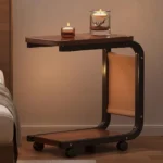⁦طاولة جانبية على شكل حرف C – تصميم عملي متحرك للاستخدام اليومي⁩ - الصورة ⁦2⁩