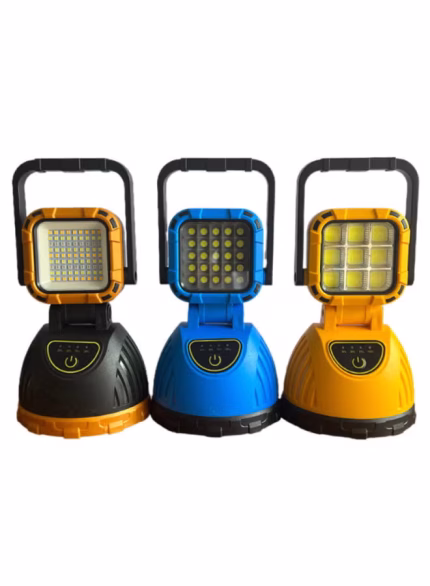 مصباح LED متعدد الوظائف يعمل بالطاقة الشمسية – قابل للشحن