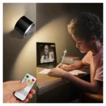مصباح جداري LED قابل للشحن مع ريموت – إضاءة مزدوجة 3 ألوان