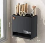 ⁦حامل سكاكين جداري متعدد الاستخدام – منظم أدوات مطبخ بتصميم عصري⁩ - الصورة ⁦3⁩