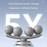 ⁦جهاز مساج عضلات 6 سرعات مع 9 رؤوس تدليك وشحن Type-C تدليك عميق ومحمول⁩ - الصورة ⁦5⁩
