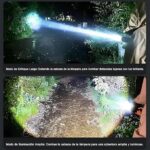 ⁦مصباح يدوي LED قابل للشحن بمنفذ Type-C – كشاف قوي بتركيز عالي⁩ - الصورة ⁦3⁩