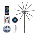 ⁦شريط إضاءة LED بشكل ألعاب نارية – مزامنة موسيقى وتحكم ذكي USB⁩ - الصورة ⁦3⁩