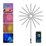 ⁦شريط إضاءة LED بشكل ألعاب نارية – مزامنة موسيقى وتحكم ذكي USB⁩ - الصورة ⁦8⁩