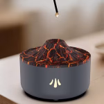⁦جهاز توزيع الروائح بشكل لافا بركانية – مرطب هواء مع إضاءة LED وتأثير لهب⁩ - الصورة ⁦5⁩