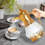ترمس قهوة عربي حراري 1.6 لتر – إبريق فاخر للمشروبات الساخنة والباردة