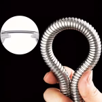 ⁦طقم رأس دش مربع 3 قطع – دش عالي الضغط بـ 3 أوضاع رش مع خرطوم وحامل⁩ - الصورة ⁦5⁩