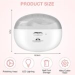 ⁦مقص أظافر كهربائي 2 في 1 مع تلميع وإضاءة LED وشحن Type-C⁩ - الصورة ⁦2⁩