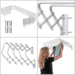 ⁦منشر غسيل جداري KADAX قابل للطي – تصميم أكورديون موفر للمساحة بطول تجفيف 4.2 متر⁩ - الصورة ⁦2⁩