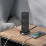 مشترك كهربائي بورودو 2500 واط مع 12 مقبس و3 منافذ USB وشحن سريع PD - الصورة 3