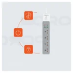 مشترك بورودو 3000 واط مع 4 منافذ ثلاثية للشحن السريع ومنافذ USB-A ومقابس كهربائية - الصورة 5