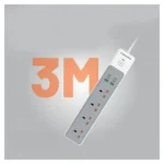 مشترك بورودو 3000 واط مع 4 منافذ ثلاثية للشحن السريع ومنافذ USB-A ومقابس كهربائية - الصورة 4