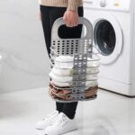 ⁦سلة غسيل قابلة للطي للتثبيت على الحائط – موفر للمساحة⁩ - الصورة ⁦2⁩